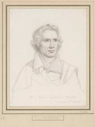 Bildnis Klenze, Leo von (1784-1864), Baumeister, Architekt