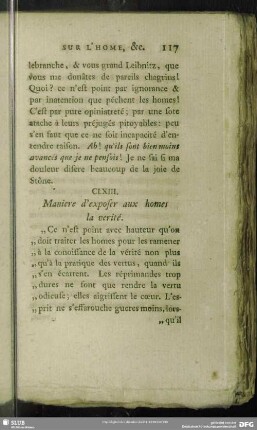 CLXIII. Maniere d' exposer aux homes la verité