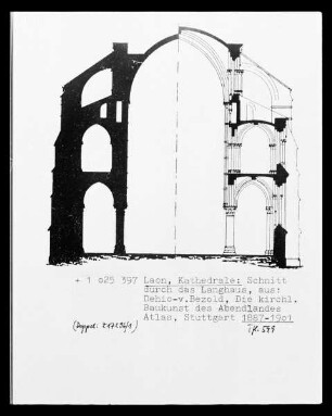 Laon: Kathedrale, Querschnitt