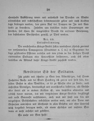 Revidirter Eid der Soldaten.
