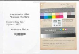 Entnazifizierung Alwine Kuhlmann , geb. 21.08.1906 ()