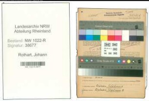 Entnazifizierung Johann Rothart , geb. 19.09.1909 (Lokheizer)
