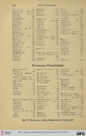 Personen-Verzeichnis