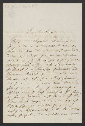 Brief an Franz Schott und B. Schott's Söhne : 03.04.1856