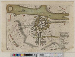 Accurater Plan der durch die Hanover. Armée im Dec. 1757 belagert und eroberten Vestung Harburg, samt der Stadt u. umliegend. Situation