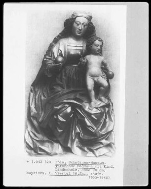 Thronende Madonna mit Kind