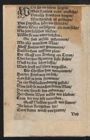 WOlt jhr nu hören singen/ || Mein Liedlein recht verstehn/ ||