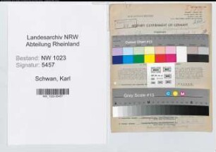 Entnazifizierung Karl Schwan , geb. 17.08.1903 (Regierungsbauinspektor)