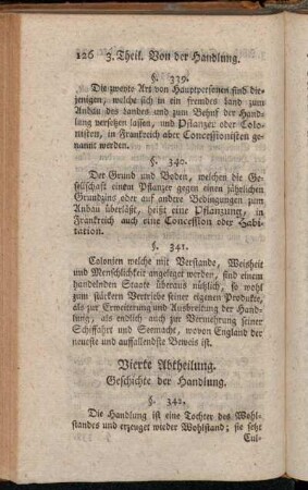 Vierte Abtheilung. Geschichte der Handlung