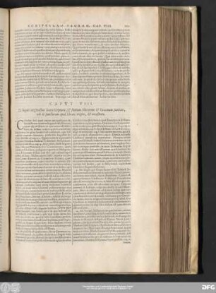 Caput VIII. De linguis originalibus Sacrae Scripturae, & fontium Ebraeorum & Graecorum puritate, ubi de punctorum apud Ebraeos origine, & neceßitate.