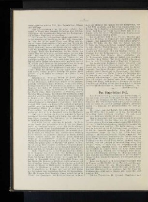 Das Staatsbudget 1910