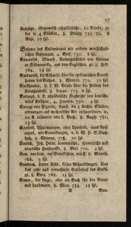 17-27, Balance - Beantwortung