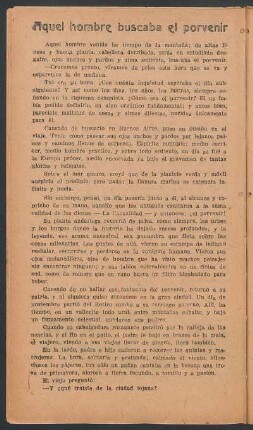 Aquel hombre buscaba el porvenir