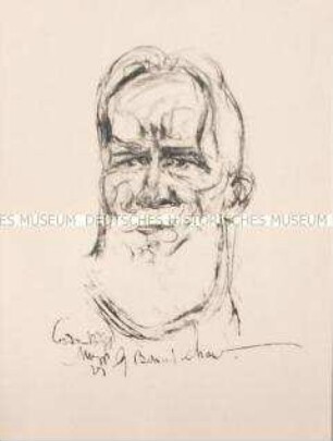 Bildnis des Schriftstellers George Bernard Shaw (1)