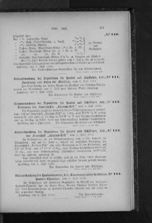 No. 114 Bekanntmachung der Handelskammer, betr. Ernennung zweier beeidigten Handels-Chemiker