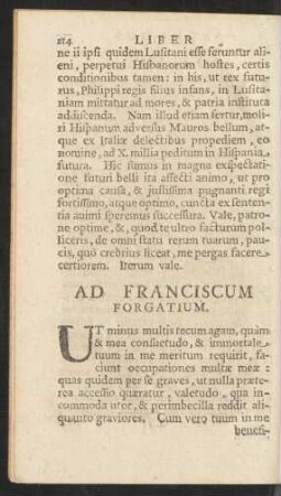 Ad Franciscum Forgatium.