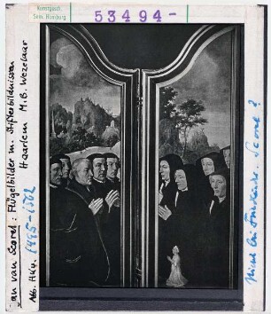 Jan van Scorel: Stifterporträts. Haarlem, Sammlung Wezelaar