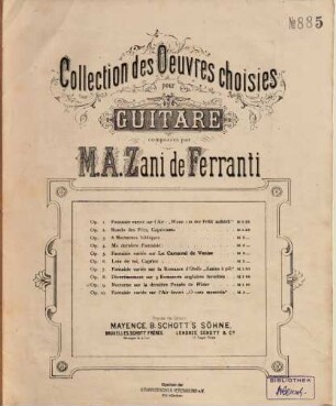 Nocturne sur la dernière pensée de Weber : Op. 9