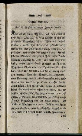 Eilftes Kapittel. - Funfzehntes Kapittel.