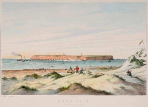Helgoland von der Düne gesehen.
