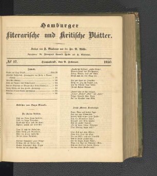 No. 17. 9. Februar 1850