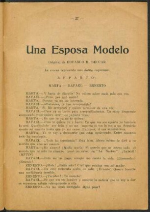 Una esposa modelo