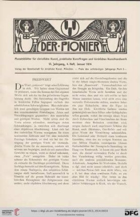 4. Heft, Januar 1914