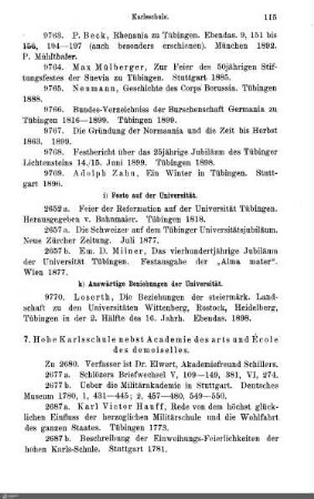 7. Hohe Karlsschule nebst Académie des arts et École des dames