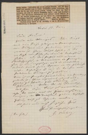Brief an B. Schott's Söhne : 12.12.1884