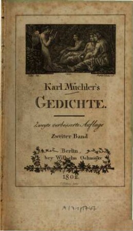 Gedichte, 2. - VIII, 208 S., 12 Bl. : Ill.