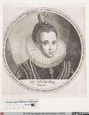 Bildnis Isabella Clara Eugenia, Erzherzogin von Österreich, geb. Infantin von Spanien