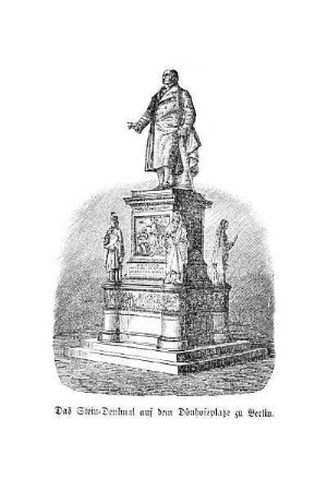 Tafel: Das Stein-Denkmal auf dem Dönhofsplatze zu Berlin