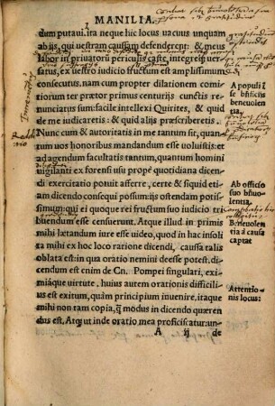 M. Tvl. Ciceronis Orationes Dvae elega[n]tissime pro lege Manilia, & p[ro] Q. Ligario : artificio rhetorico illustratae