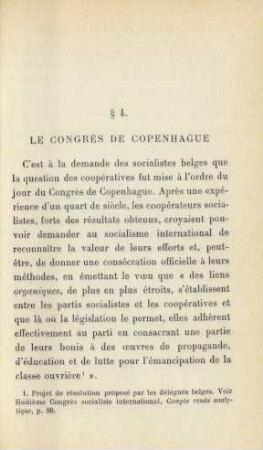§ 4. Le Congrés De Copenhague