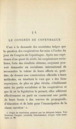 § 4. Le Congrés De Copenhague