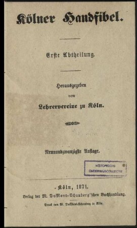 Abtheilung 1: [Abtheilung 1]