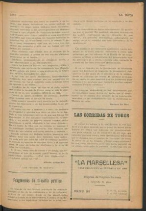 Fragmentos de filosofía política