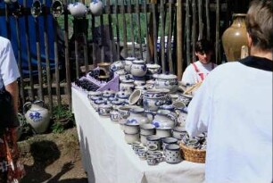 Bürgeler Töpfermarkt: Ausstellungs- und Verkaufsstand