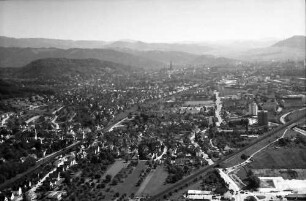 Freiburg: Stadtbild, aus Richtung Industriegebiet Nord