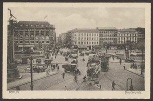 Ansichtskarte Verkehrsknotenpunkt Oranienplatz mit Oranienbrücke