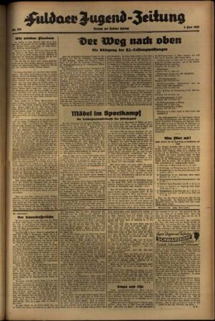 Zweite Ausgabe vom Donnerstag, den 03. Juni 1937.