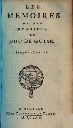 Les memoires de feu monsieur le duc de Guise. 2