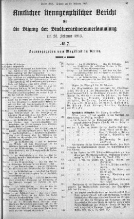 No 7, 20. Februar 1913