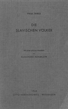 Die slavischen Völker