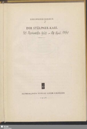 Der Stülpner-Karl