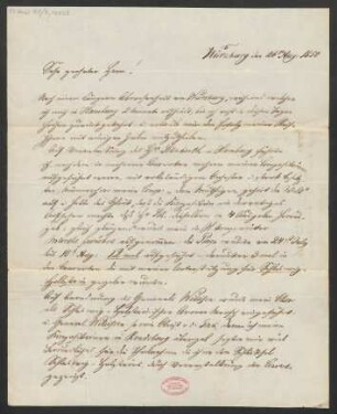 Brief an B. Schott's Söhne : 26.08.1850