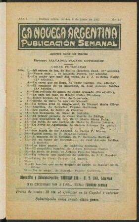 Cabecita loca : novela inédita