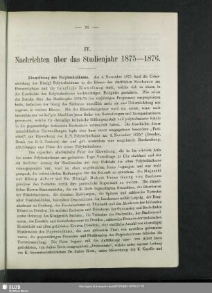 Einweihung des Polytechnikums