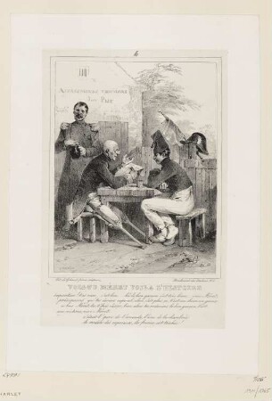 Invalide mit Holzbeinen, Blatt 4 der Folge "Fantasien"
