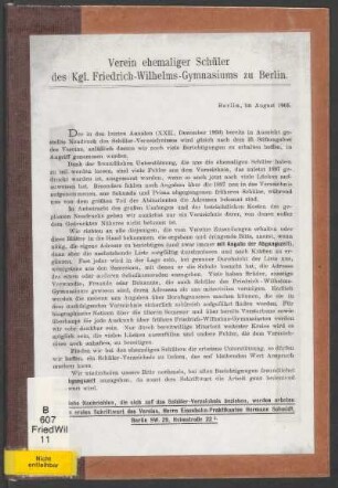 Frühere Schüler : [Ostern 1797 bis Ostern 1905]